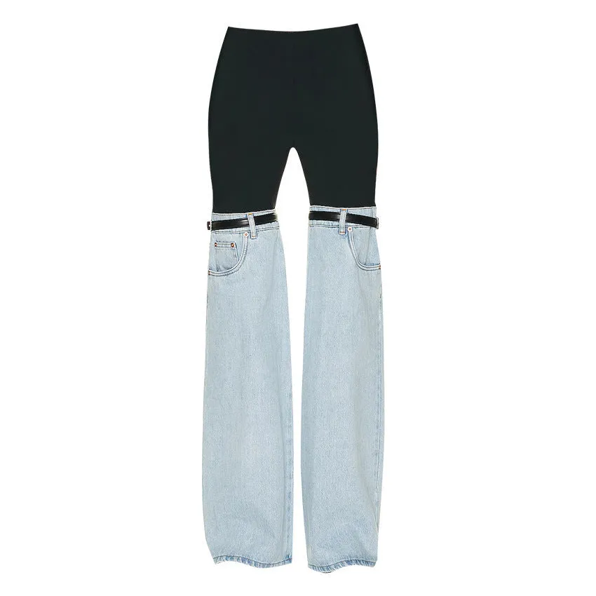 High Waist All-Match Straight pants