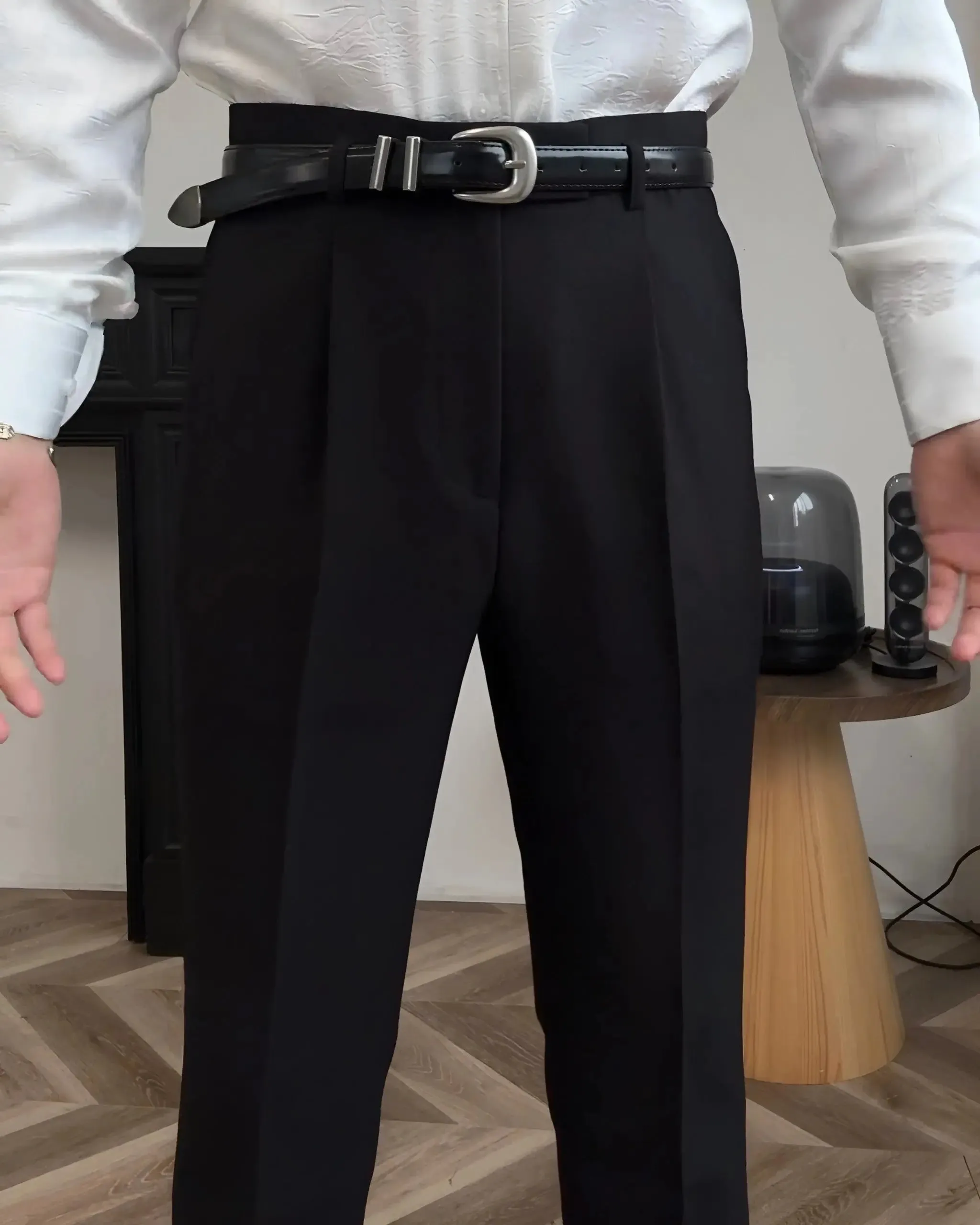 Hollywood Classic Trousers (Belt Included) - Cross & Crown