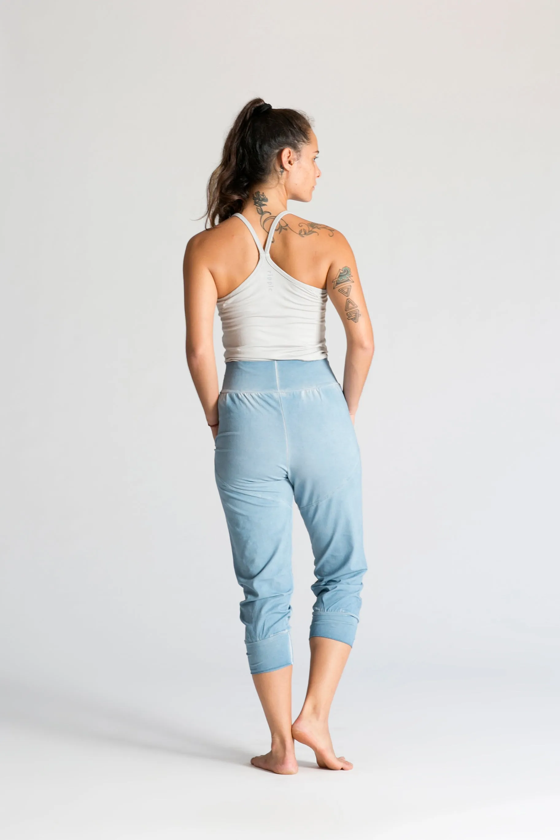 I'mPerfect Stonewash Slouchy Capri Pants 50%off