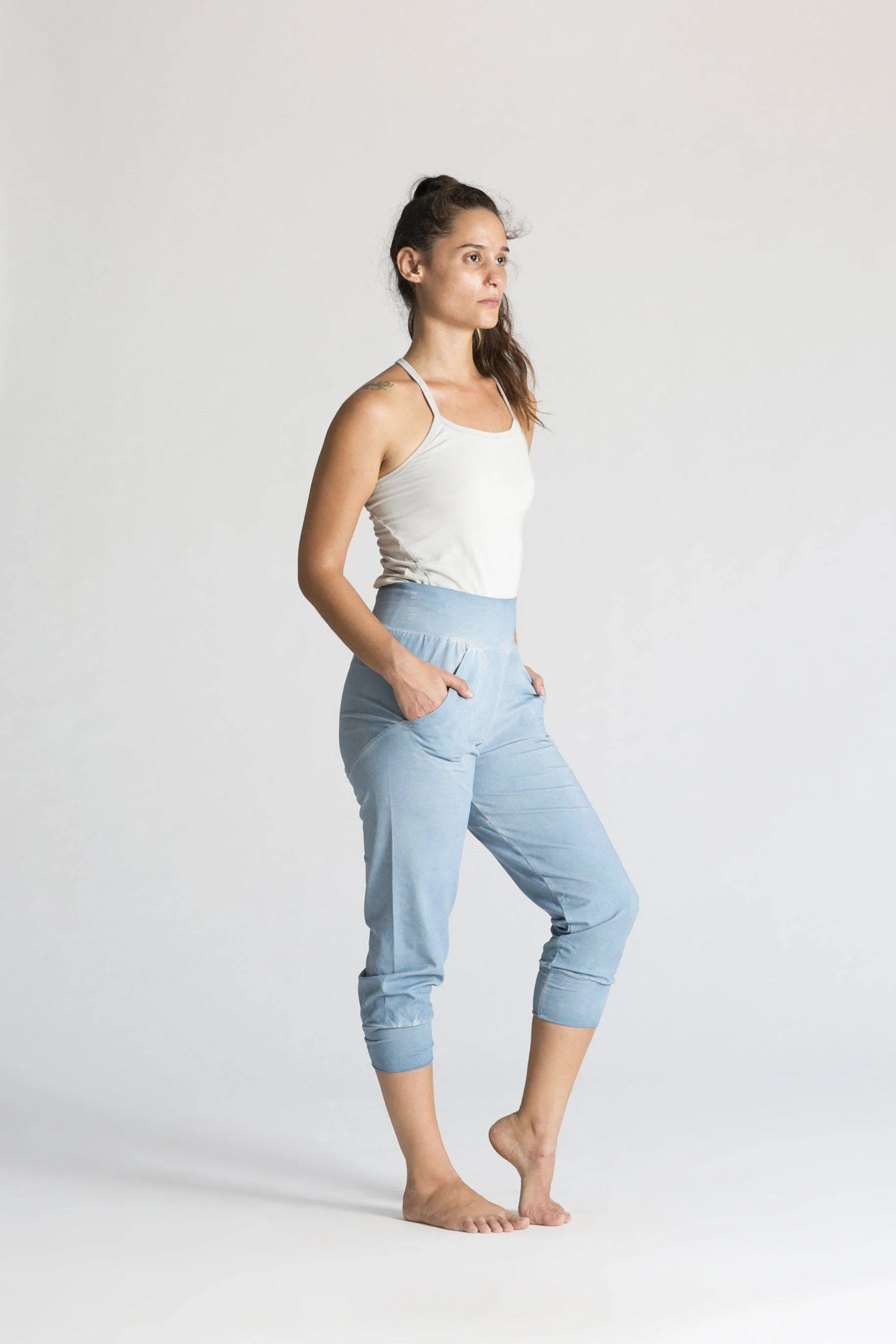 I'mPerfect Stonewash Slouchy Capri Pants 50%off