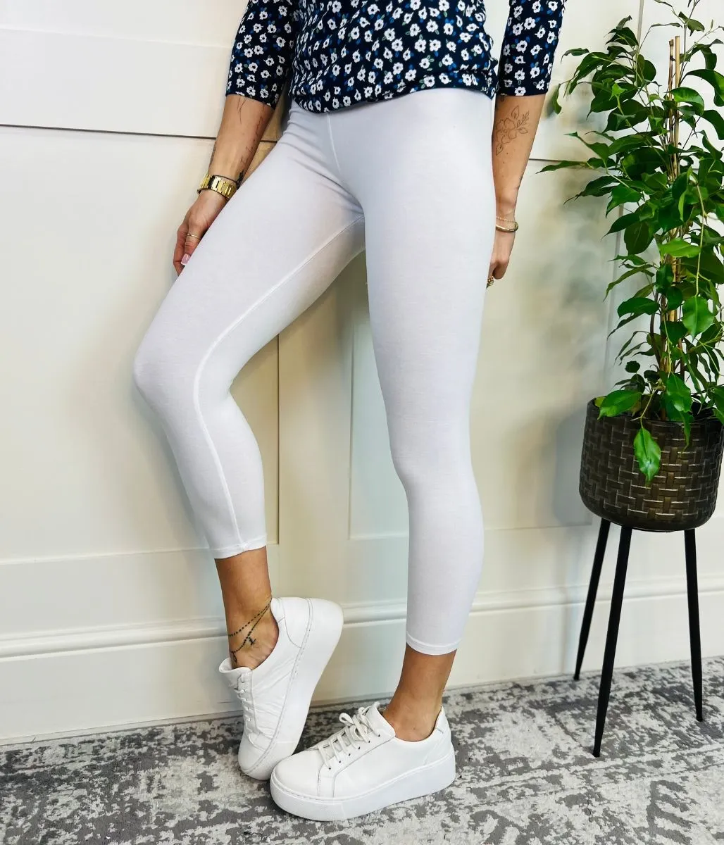 Ivory Cropped Legging