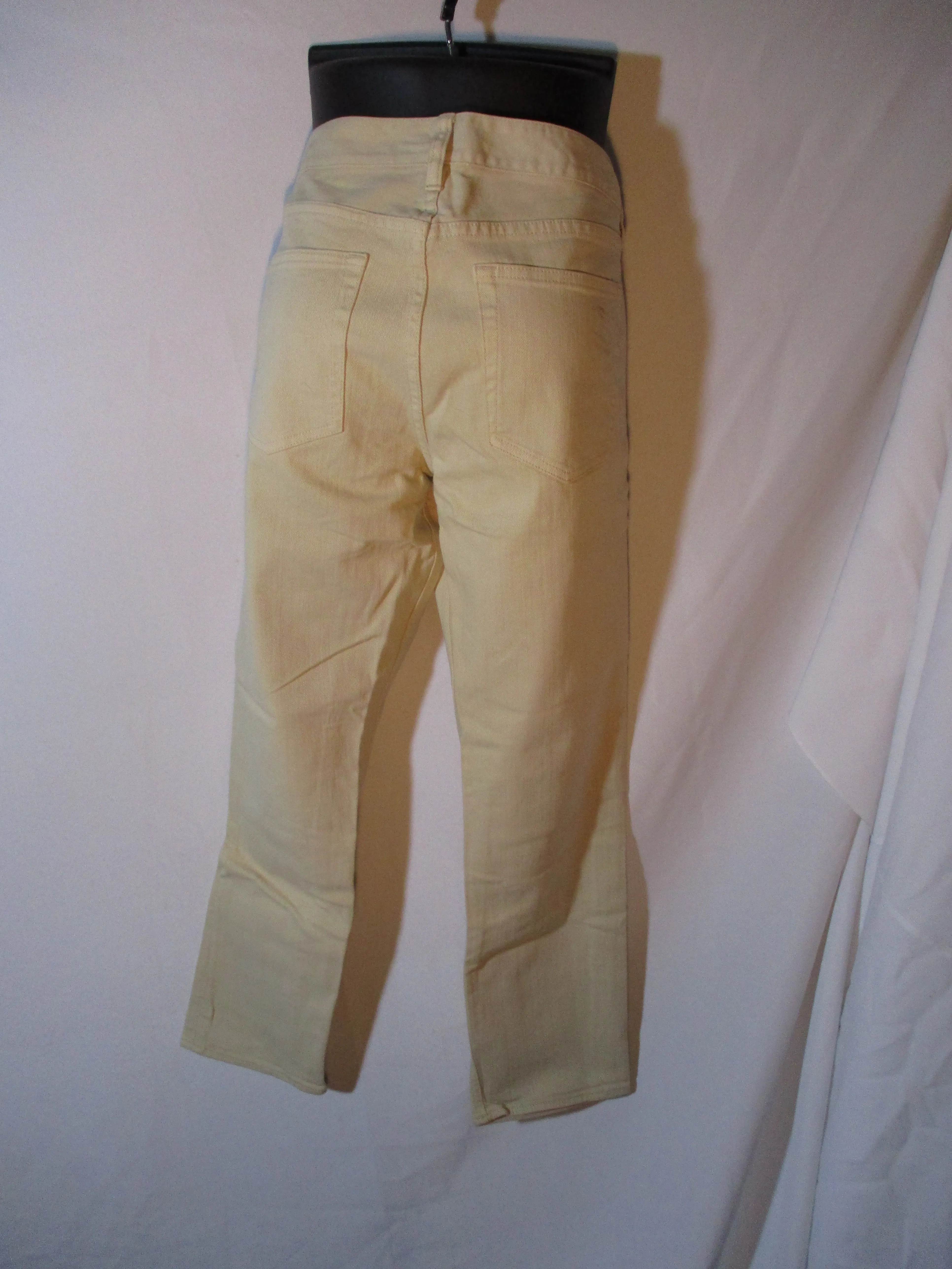 J. CREW MATCHSTICK Capri Crop Pants 28 BEIGE TAN