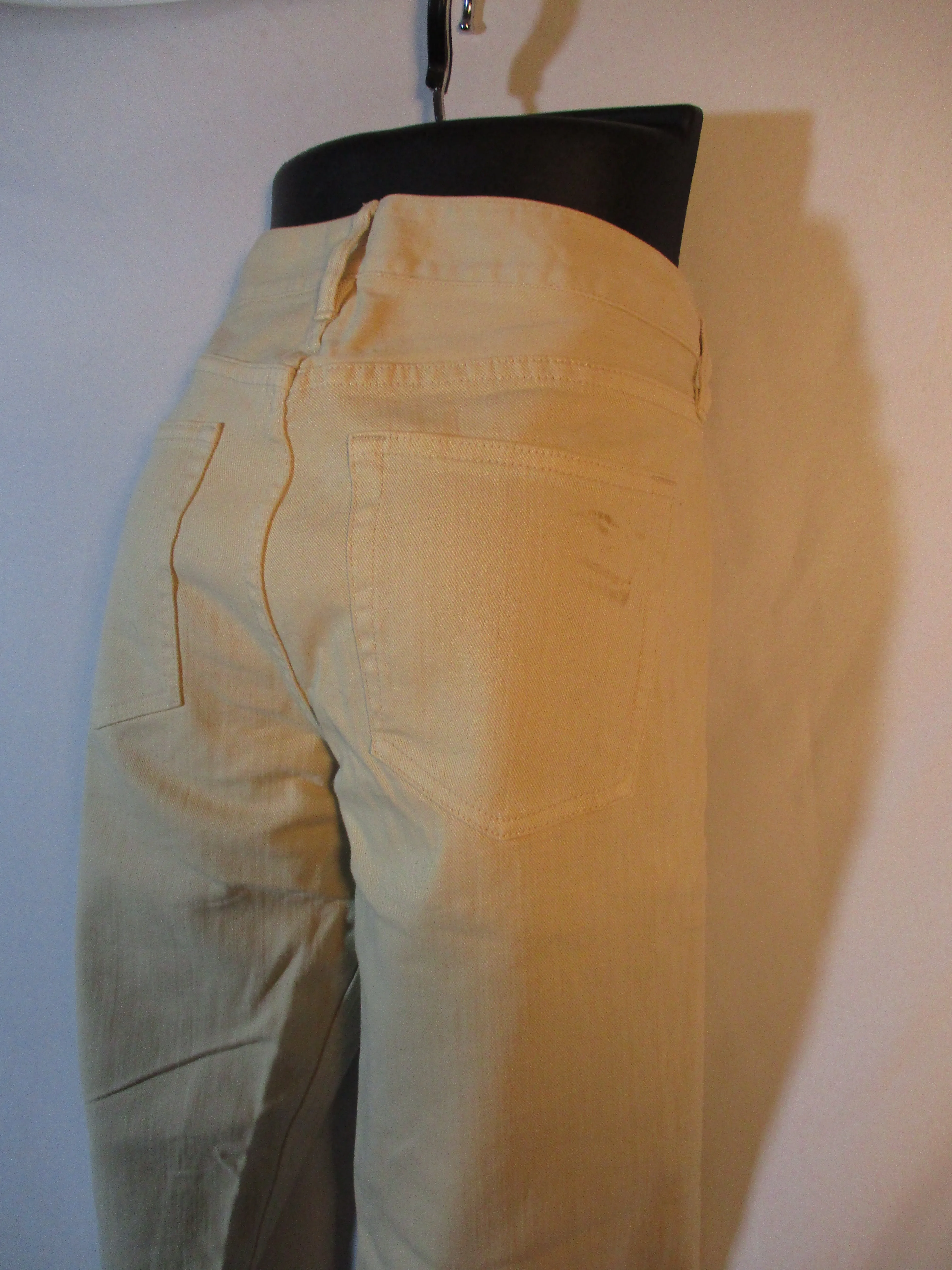 J. CREW MATCHSTICK Capri Crop Pants 28 BEIGE TAN