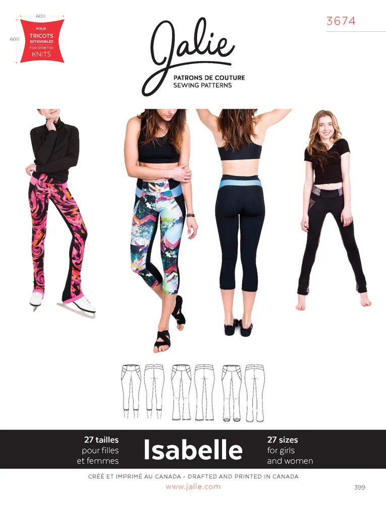 Jalie Pattern 3674 - ISABELLE Leggings / Skating Pants