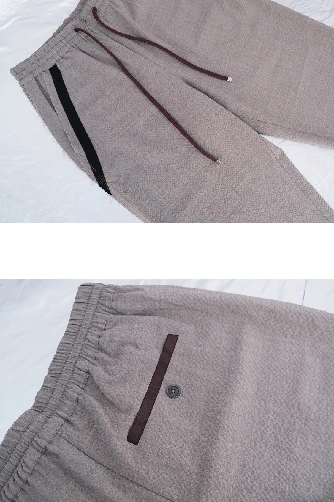 JUN JOGG PANTS / Wool blend textile