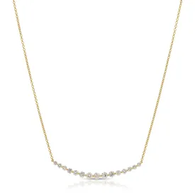 LARGE CRESCENT DIAMOND NECKLACE