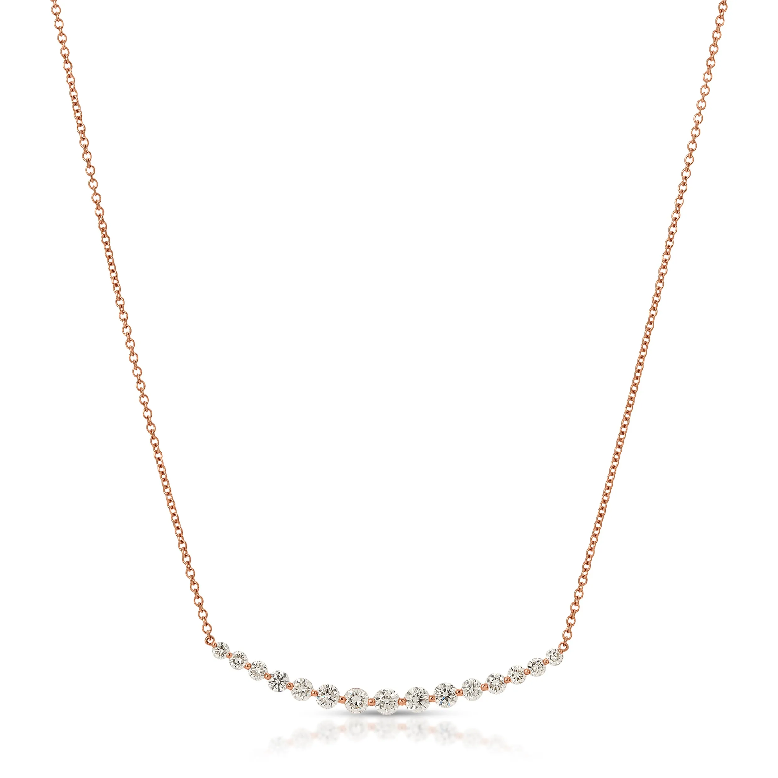 LARGE CRESCENT DIAMOND NECKLACE