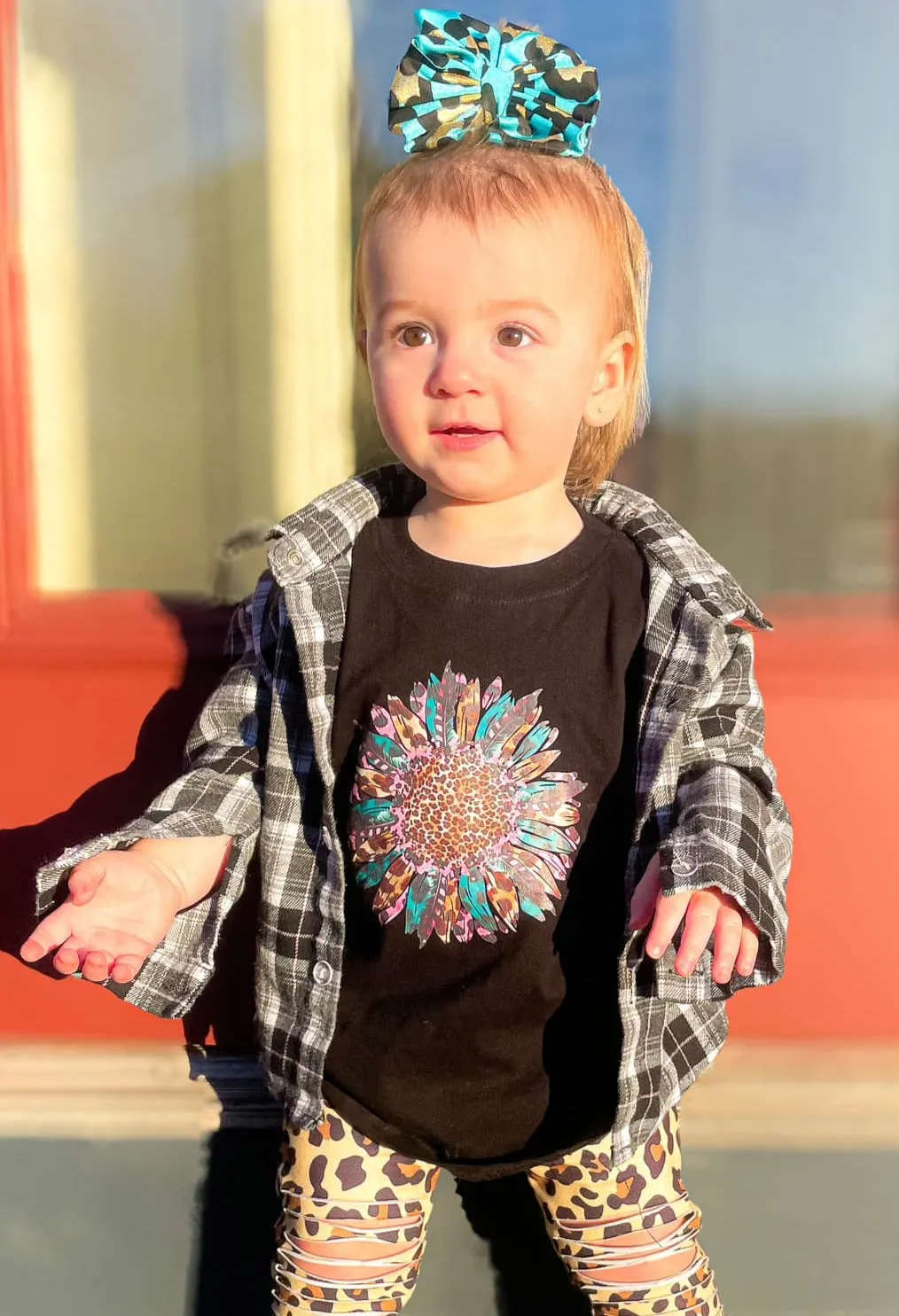 Leopard Sunflower T-Shirt