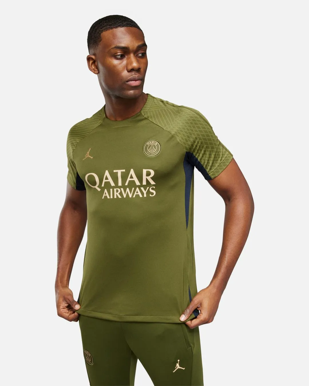 Maillot d'entrainement PSG x Jordan Fourth 2023/2024 - Kaki