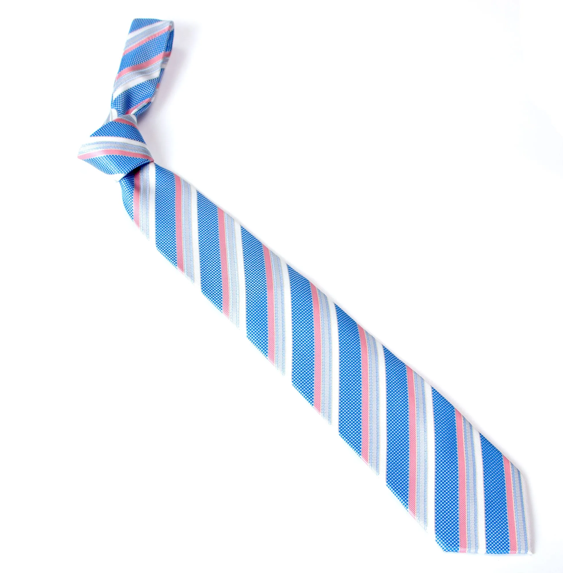 Men's Blue/Salmon Necktie (Color 21)