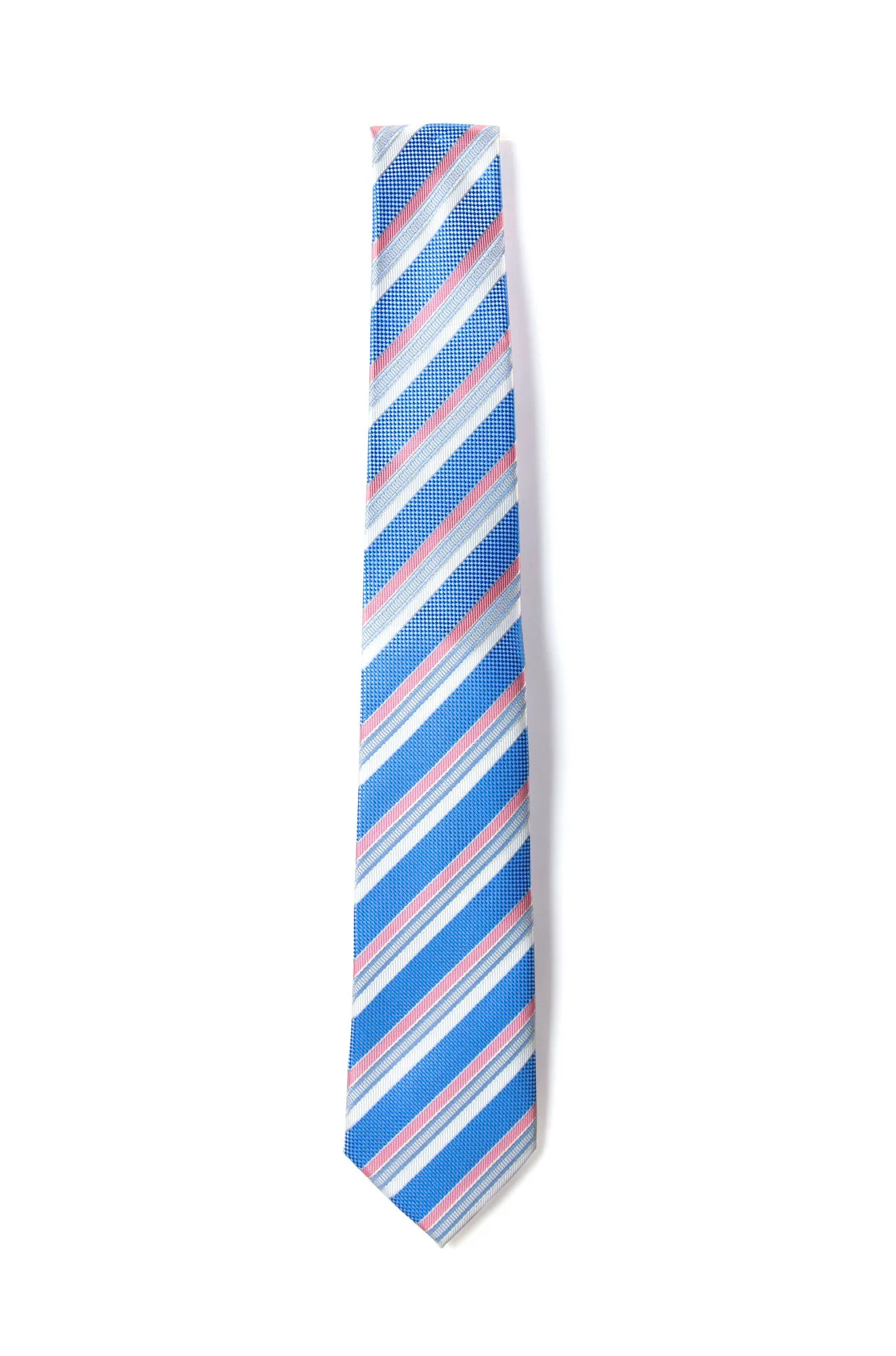 Men's Blue/Salmon Necktie (Color 21)