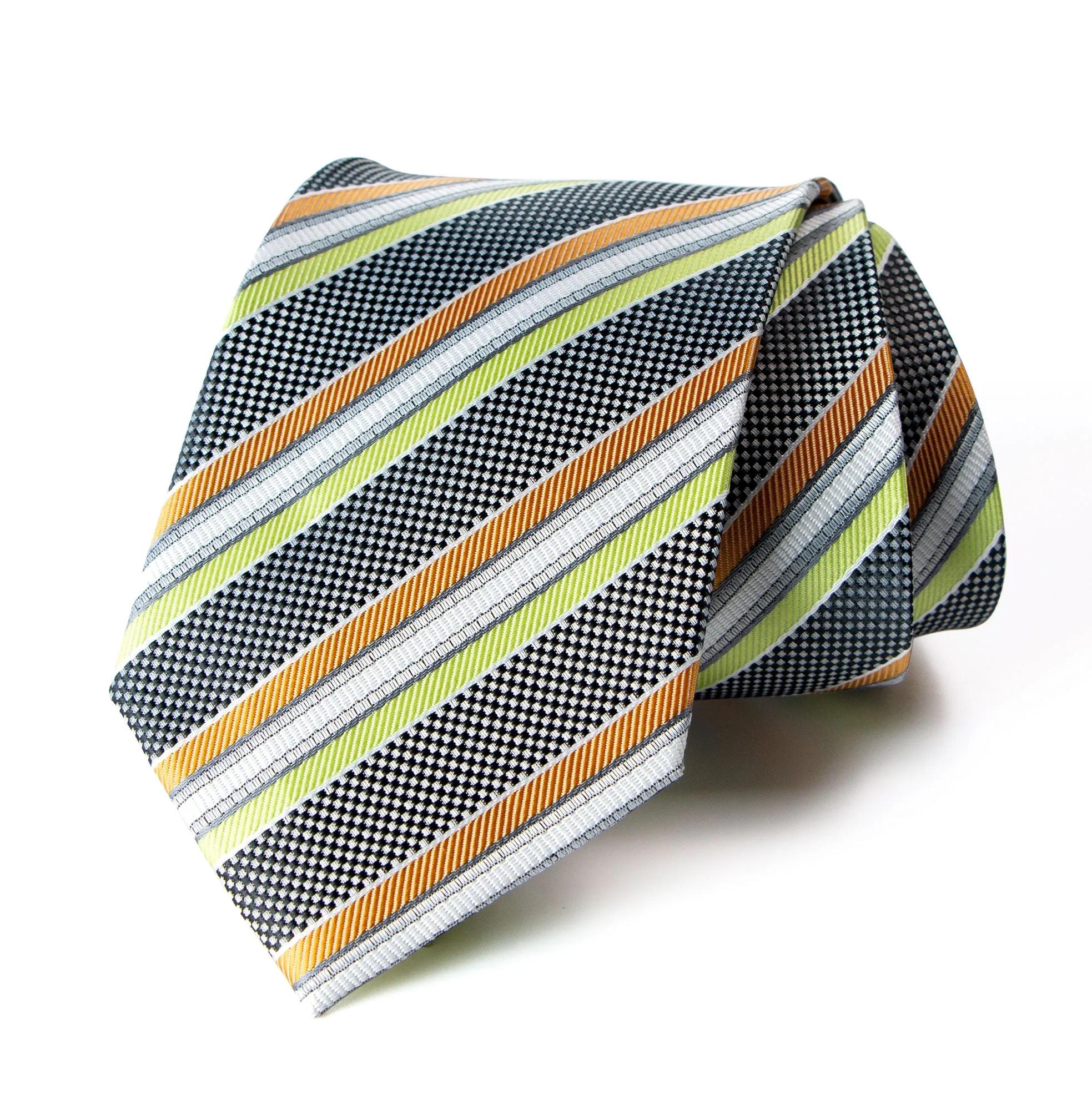 Men's Lime/Orange Necktie (Color 25)