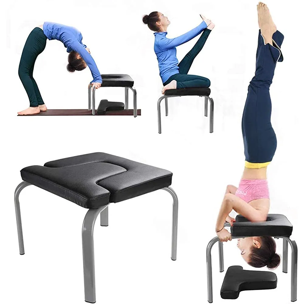 Multi-Functional Yoga Exercise Headstand Bench 183568 Black