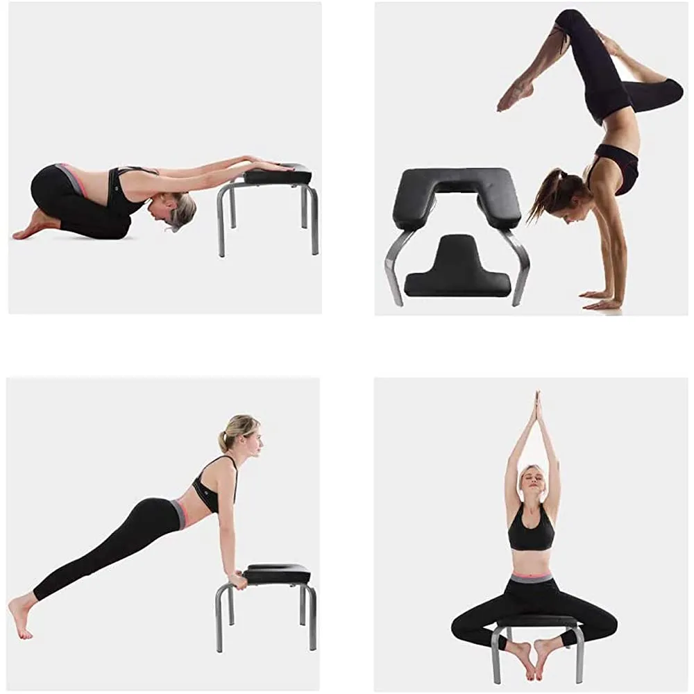 Multi-Functional Yoga Exercise Headstand Bench 183568 Black