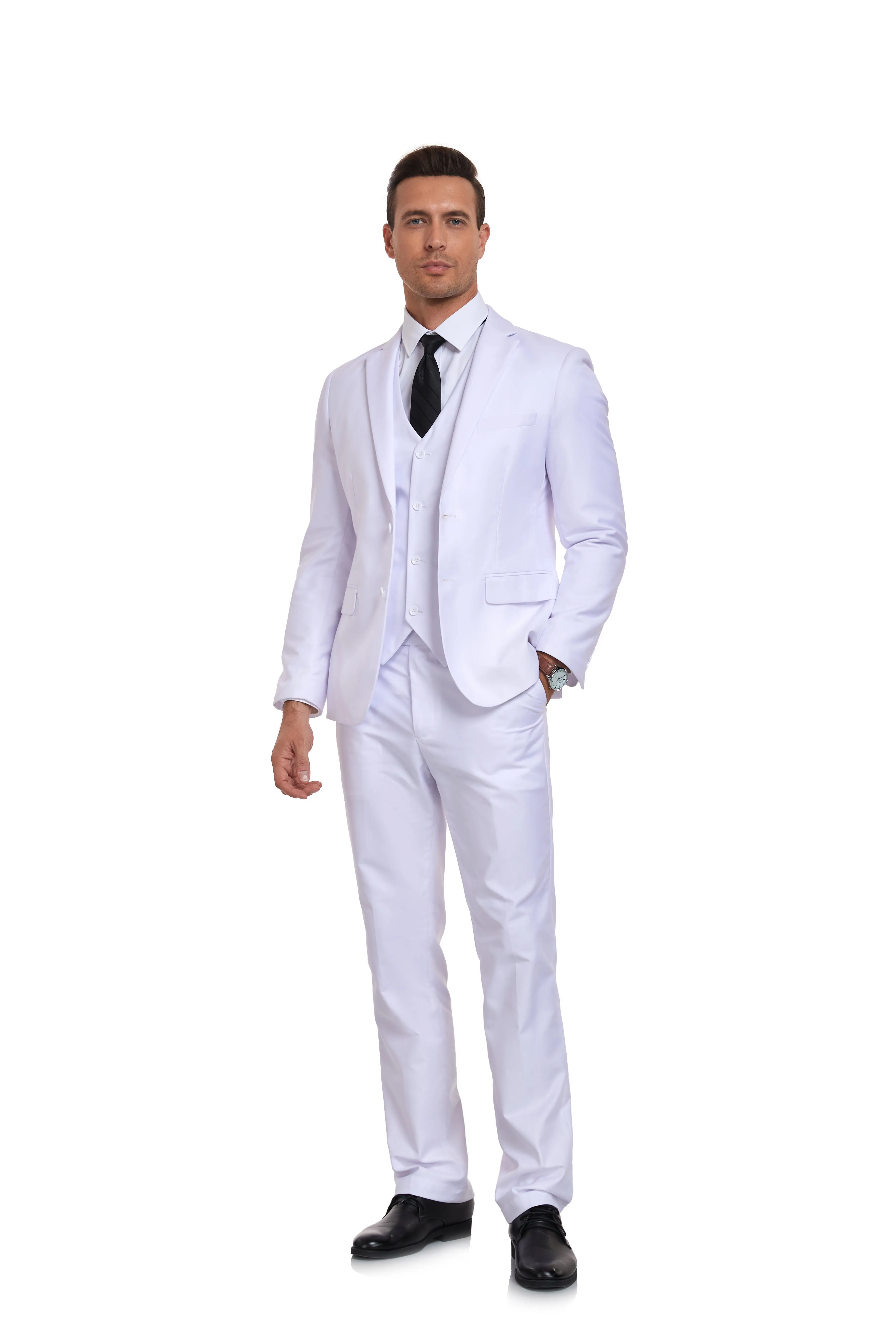 Navy Party Business Banquet 3 Piece Men Suits