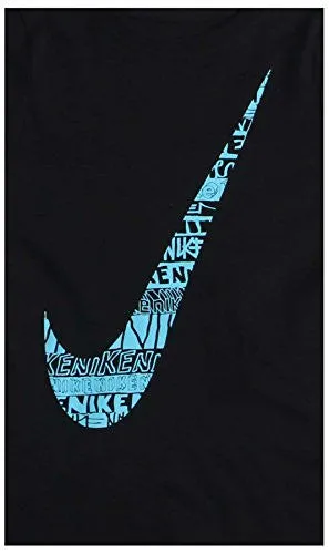 Nike Girl;s Graphic T Shirt Nike Logo Black (medium)