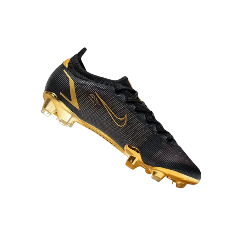 Nike Mercurial Vapor 14 Elite FG Black Gold - Goatkits Boots