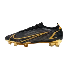 Nike Mercurial Vapor 14 Elite FG Black Gold - Goatkits Boots