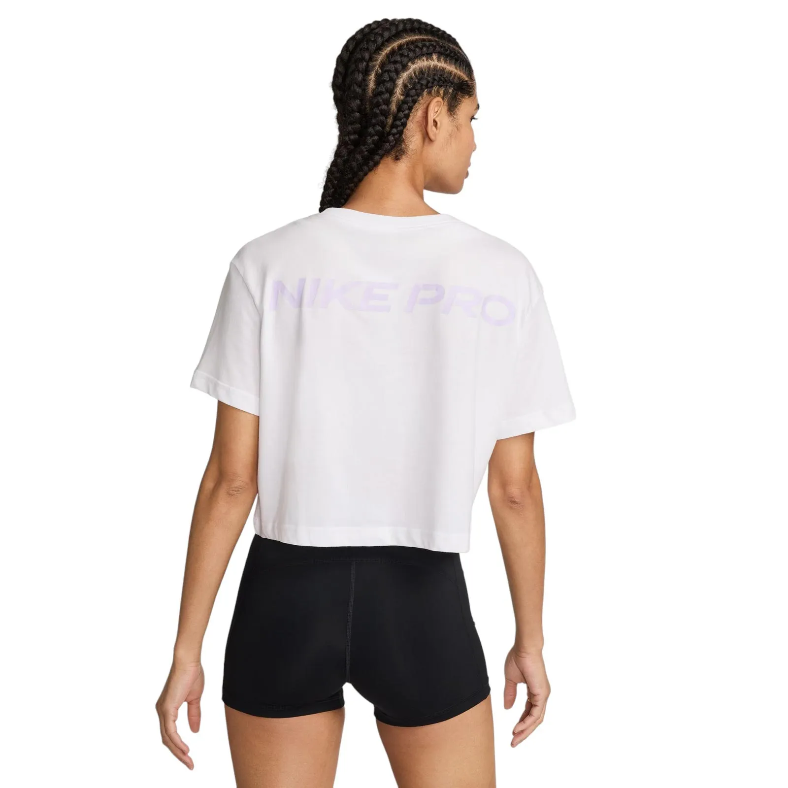 Nike Pro Womens Dri-FIT Short-Sleeve Cropped T-Shirt