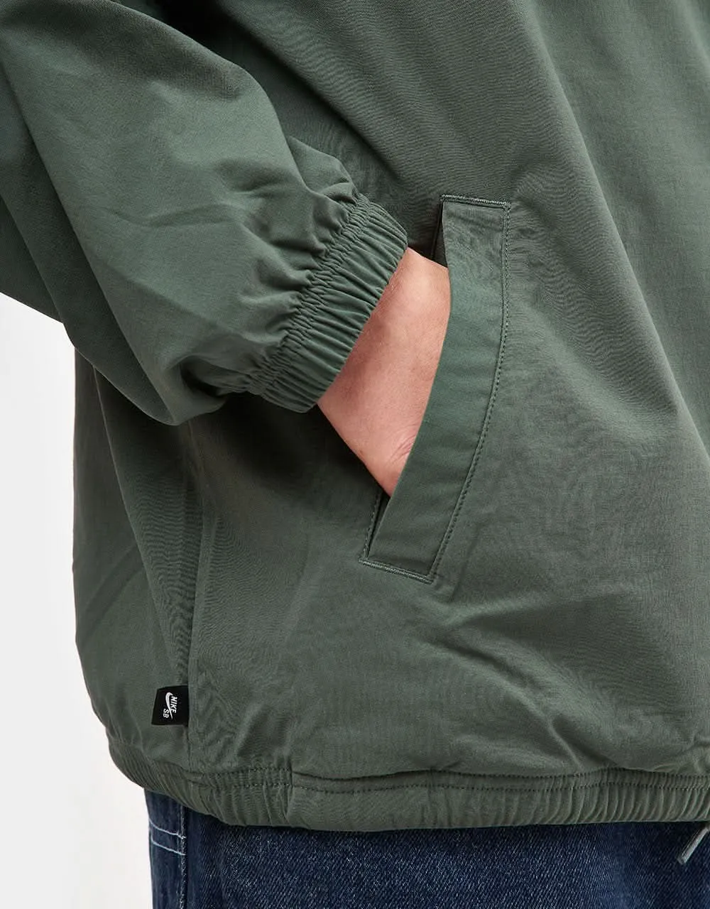 Nike SB Essential Anorak Jacket - Vintage Green/Oil Green