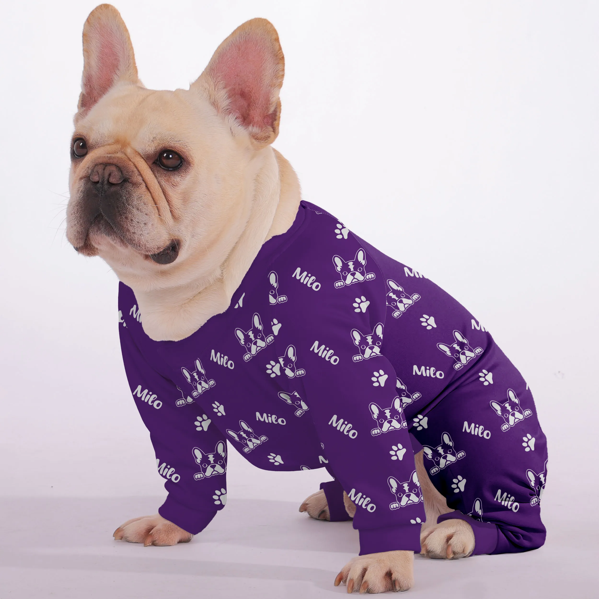 Nova - Personalized French Bulldog Pajamas with Frenchie’s Name – Ultra-Soft, Cozy, and Adorably Stylish!