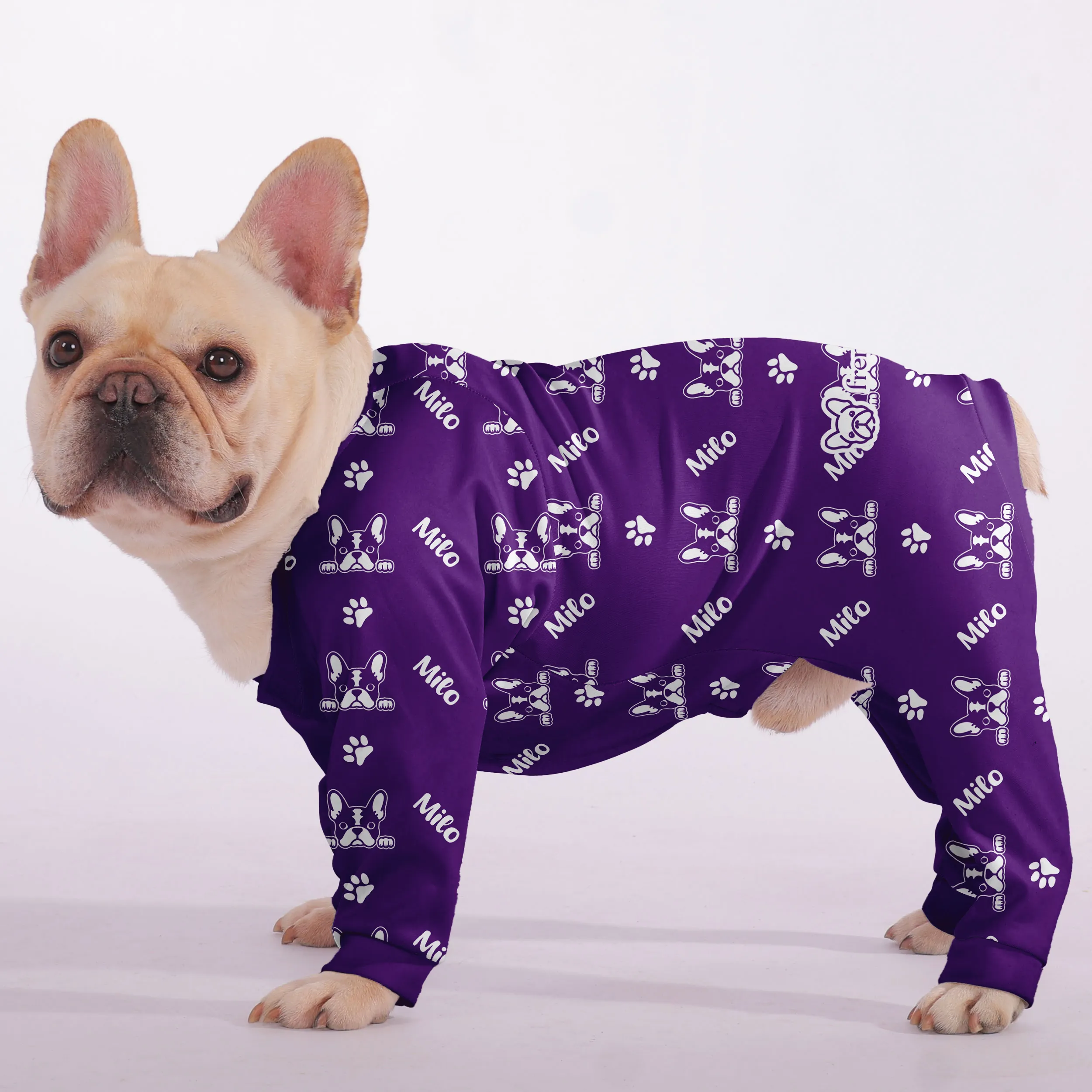 Nova - Personalized French Bulldog Pajamas with Frenchie’s Name – Ultra-Soft, Cozy, and Adorably Stylish!