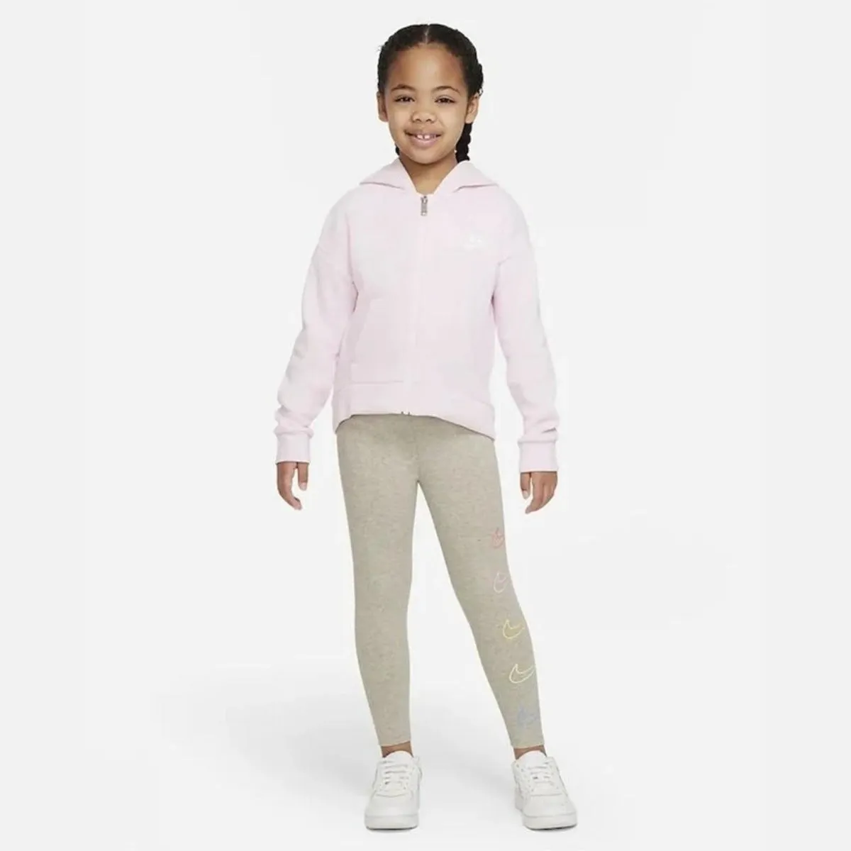 Pantalon legging Nike Retro Rewind Enfant Fille - Gris