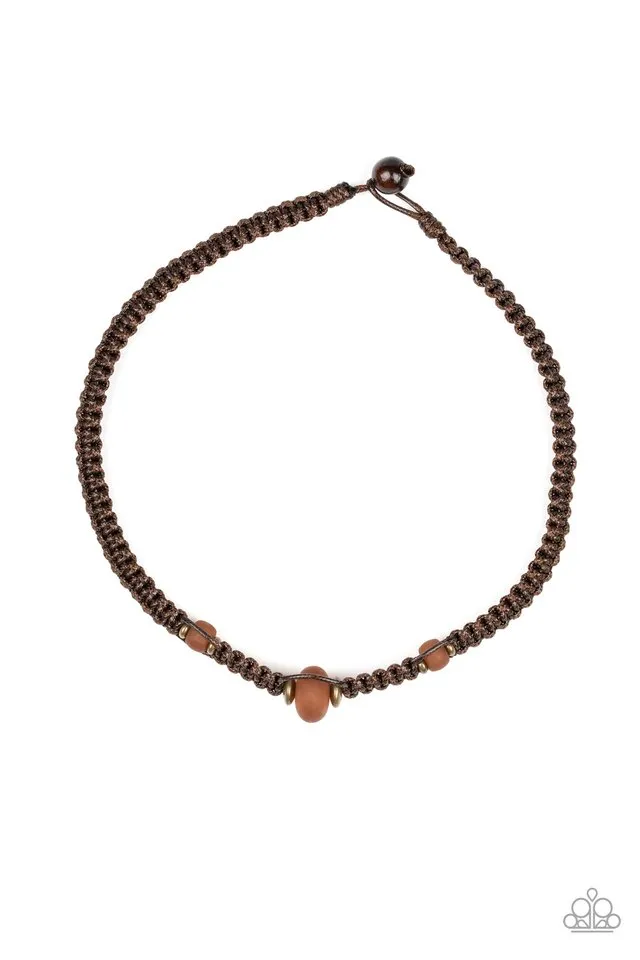 Paparazzi Necklace ~ Maui Beach - Brown