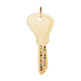 Pavé Blade Key Pendant