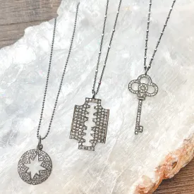 Pave Diamonds Necklaces