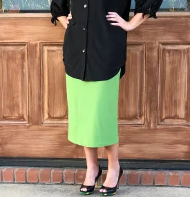 Pencil Skirt Green Apple