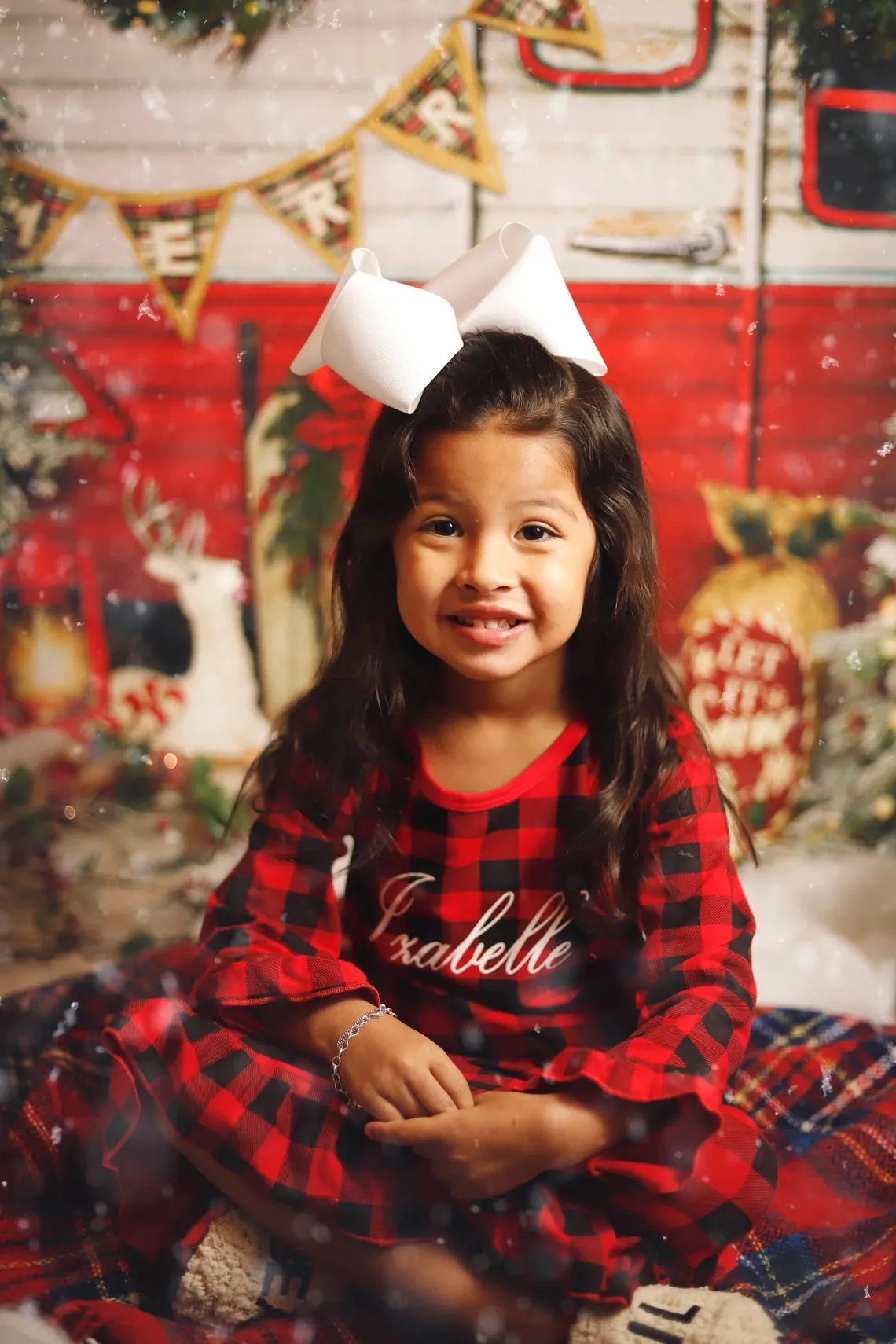 Personalized Buffalo Plaid Christmas Nightgown