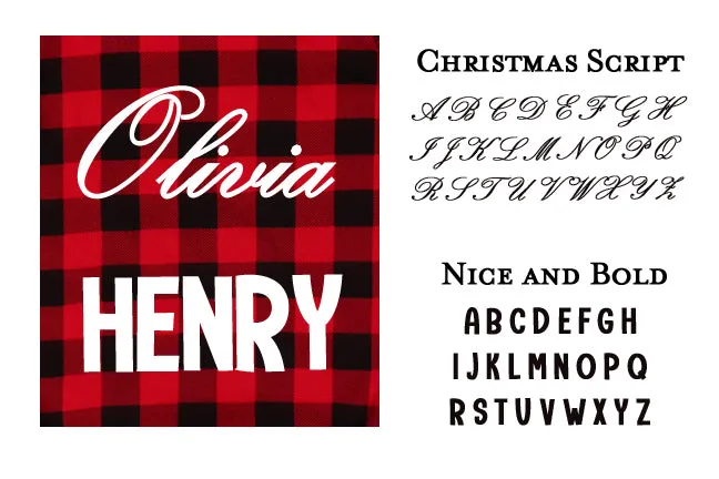 Personalized Buffalo Plaid Christmas Nightgown