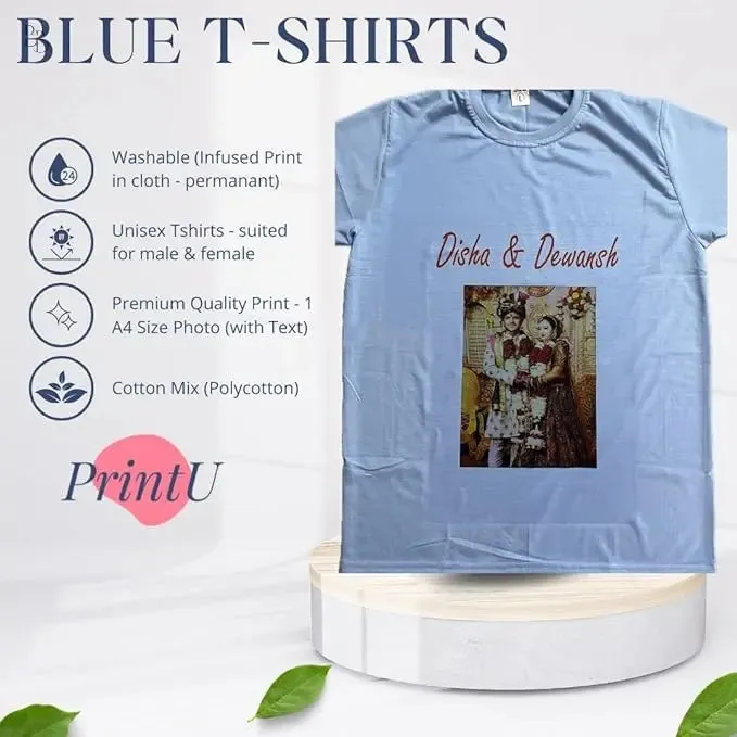 Photo T-Shirts for Adults | Adults/Men/Women for Valentine Day, Anniversary, Wedding, Birthday, Special Occasion Gifts | PrintU