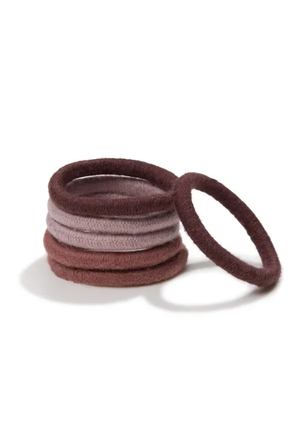 Plastic-Free Mini Round Hair Ties (6 pack)