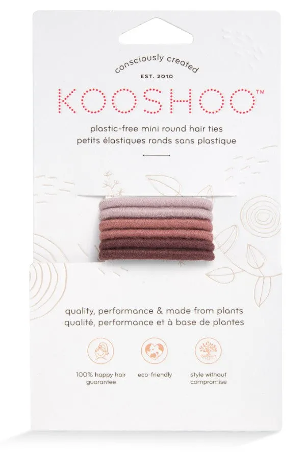 Plastic-Free Mini Round Hair Ties (6 pack)