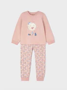 Printed Girls Pajamas Set - Rosado | Mayoral