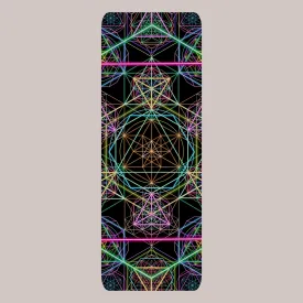 Psychedelic Yoga Mat (UV/RGB, Eco-Friendly, Non-Slip) | HYPERGEOMETRY