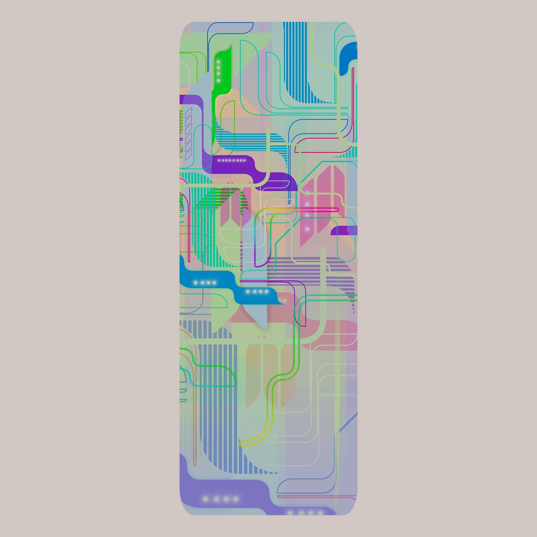 Psychedelic Yoga Mat (UV/RGB, Eco-Friendly, Non-Slip) | MAPS