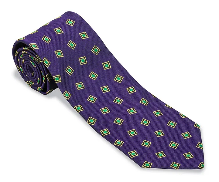 Purple Victoria Medallions Necktie - F5674