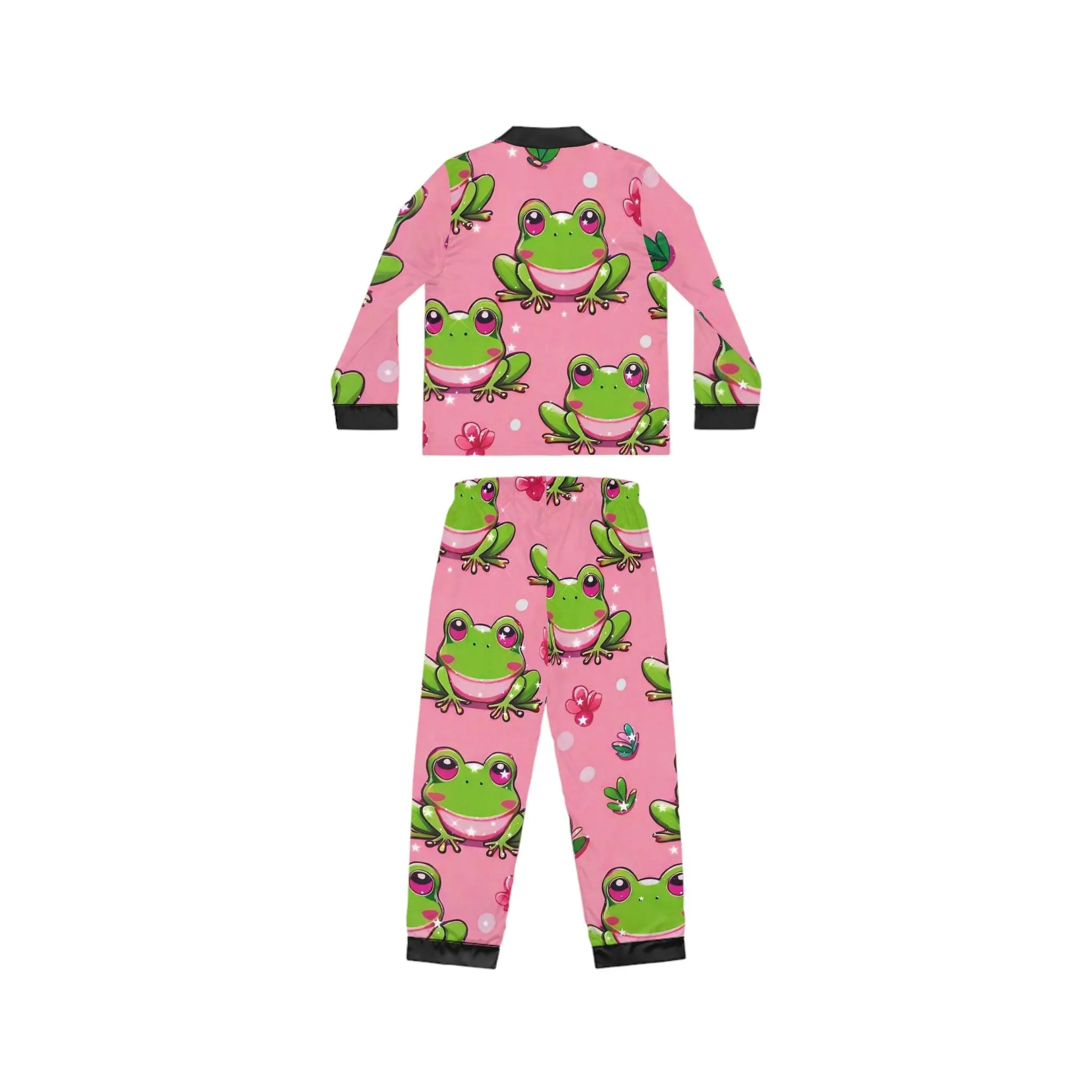 "Frog Love" Women's Satin Pajamas