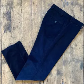 Regent - 'Antoine' Trousers - Navy Pin Corduroy