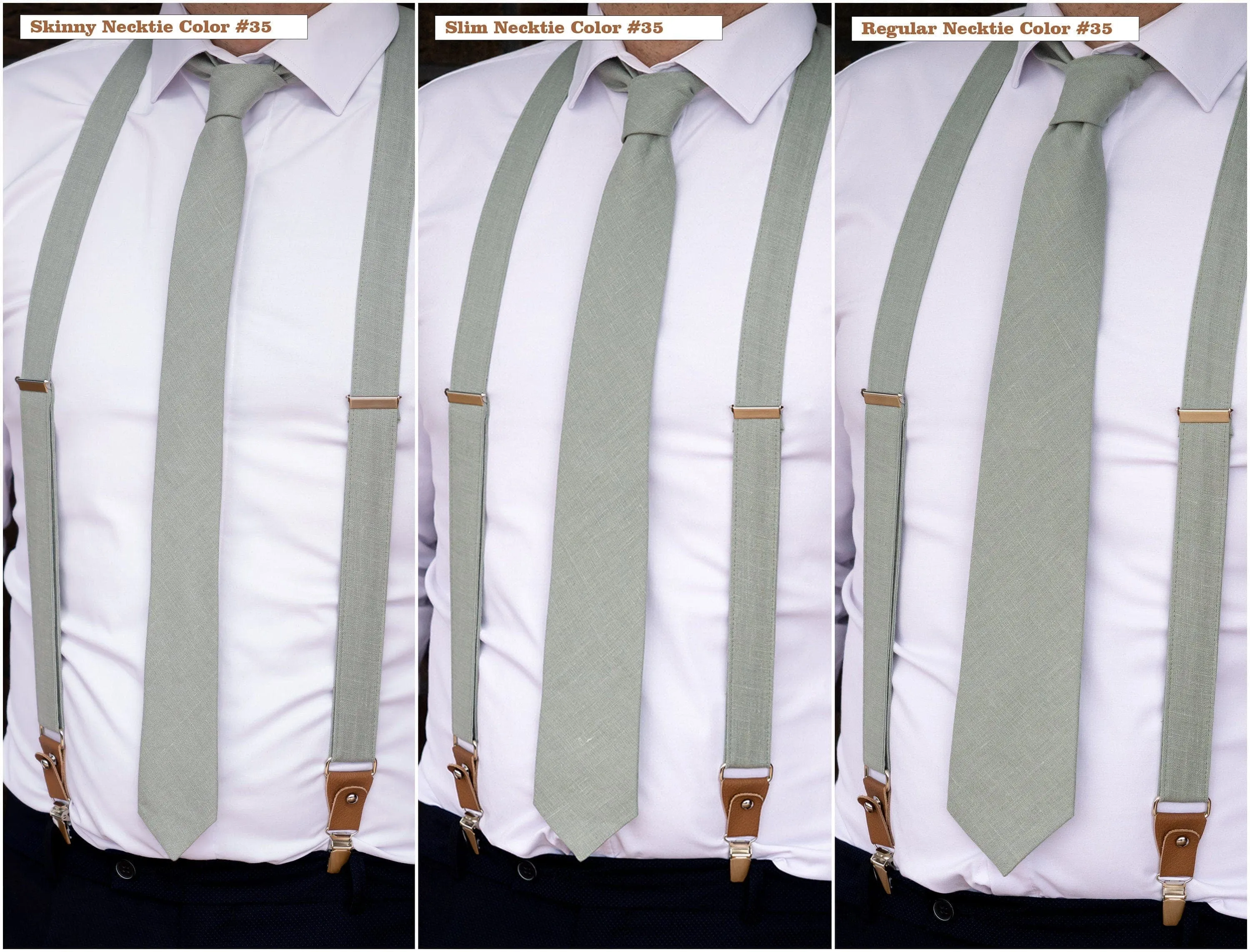 Sage Green Groom and Groomsmen Wedding Ties: Bow Ties, Neckties, Sets & More