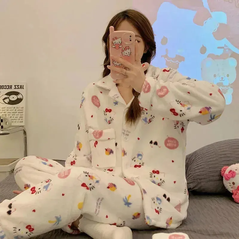 Sanrio Fluffy Pajamas Set