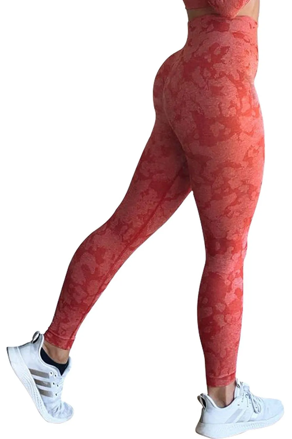 Seamless Camouflage Print Fitness Pants