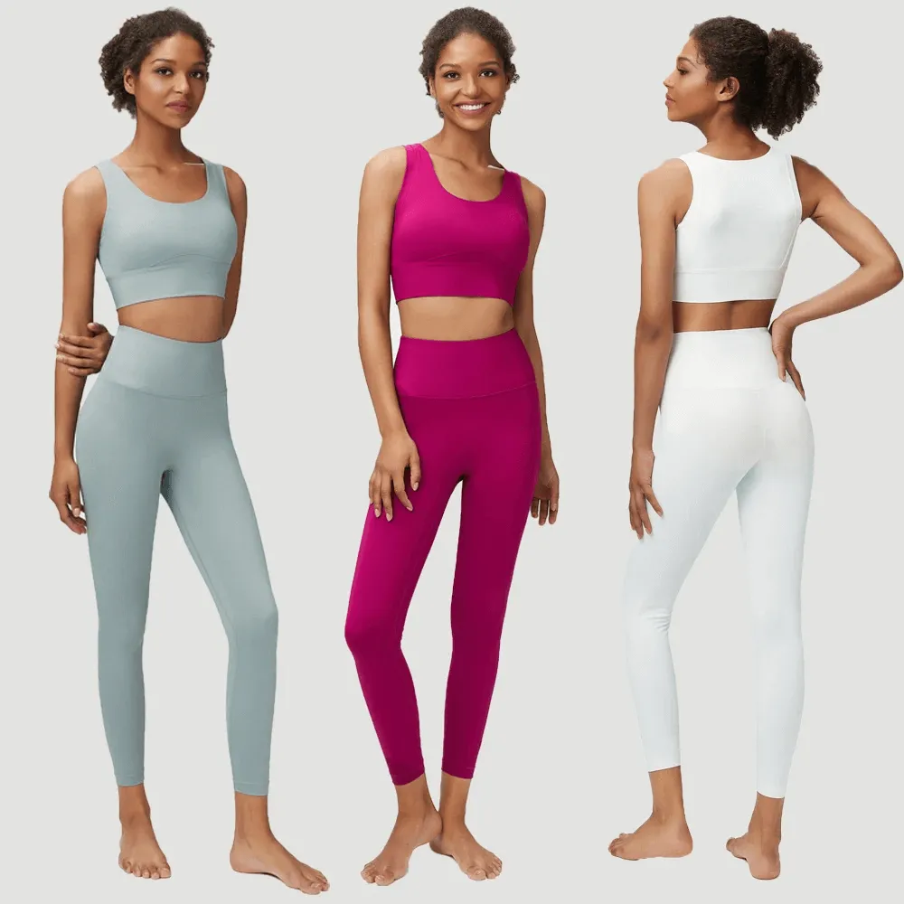 Seamless Yoga Gear Set in Multiple Shades - SF2086