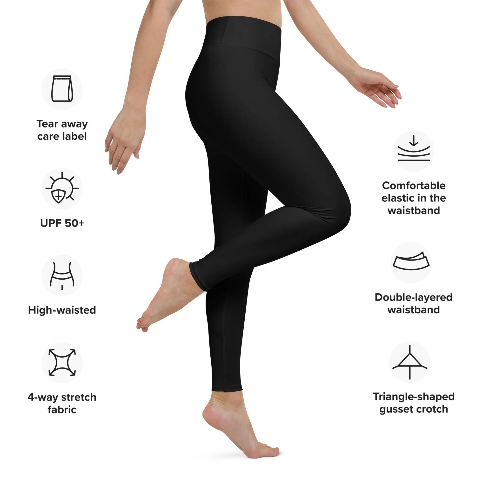 Snooty Fox Art Yoga Leggings - Amor