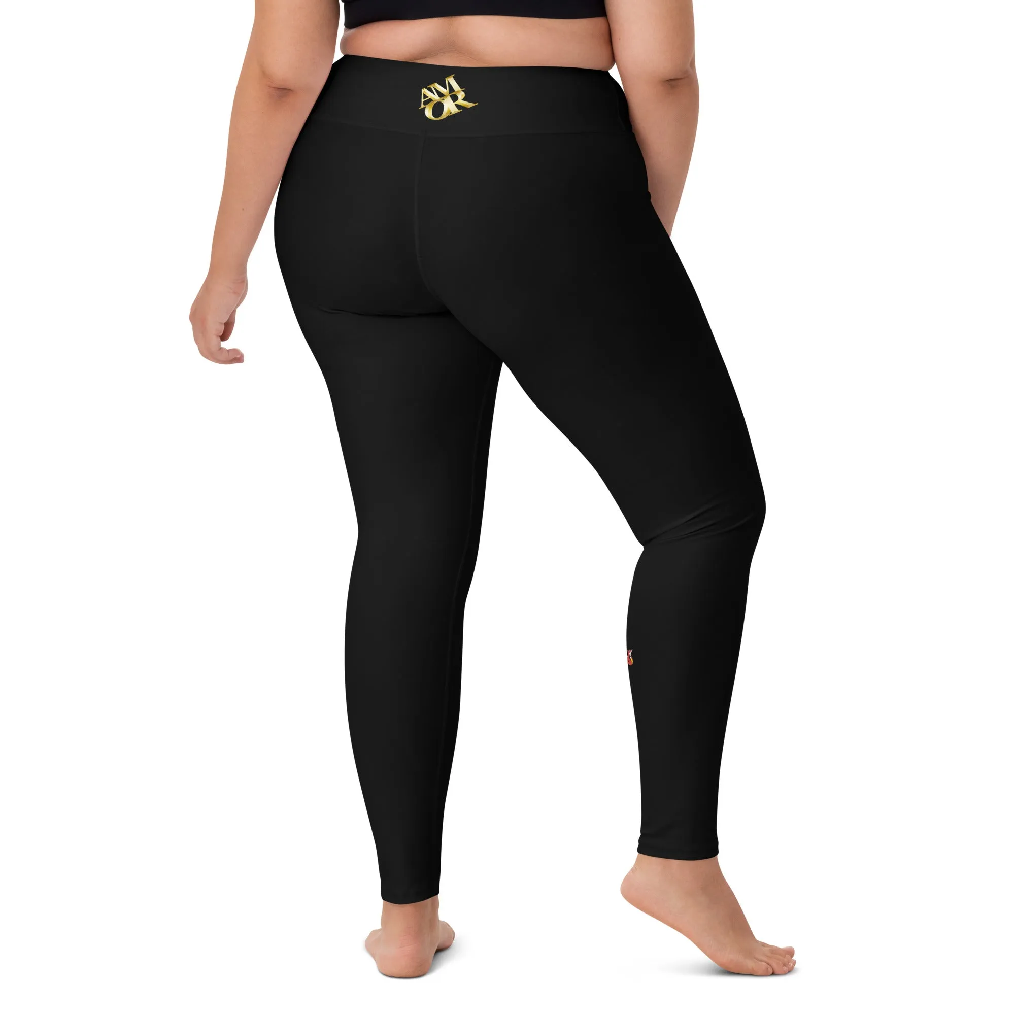 Snooty Fox Art Yoga Leggings - Amor