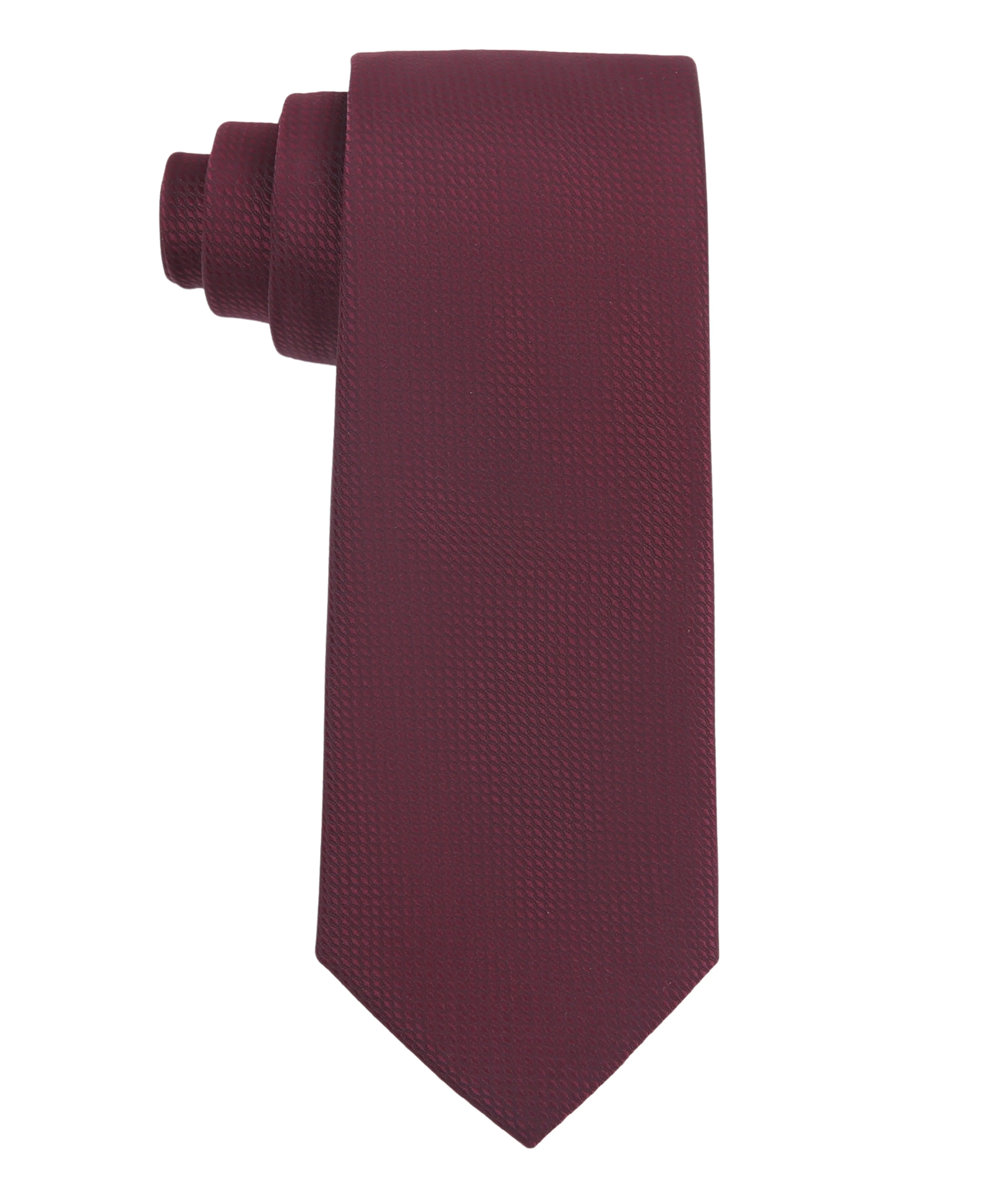 TB Men's Premium Necktie Geo Burgundy