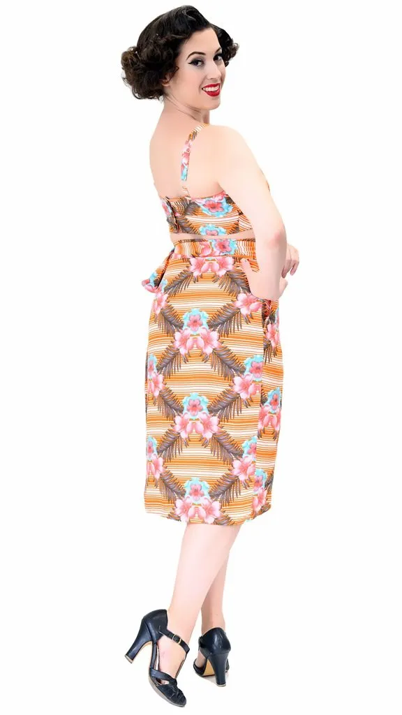 Tropical Tiki Wrap Skirt